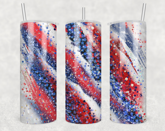 Red, White and Blue Tumbler