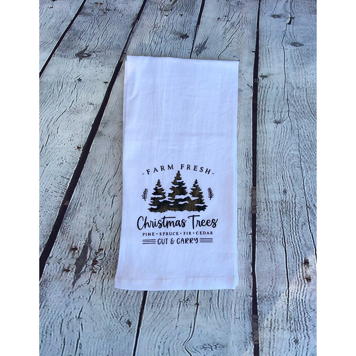 Christmas Trees Tea Towel