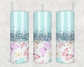 Baby Blue With Butterflies Tumbler