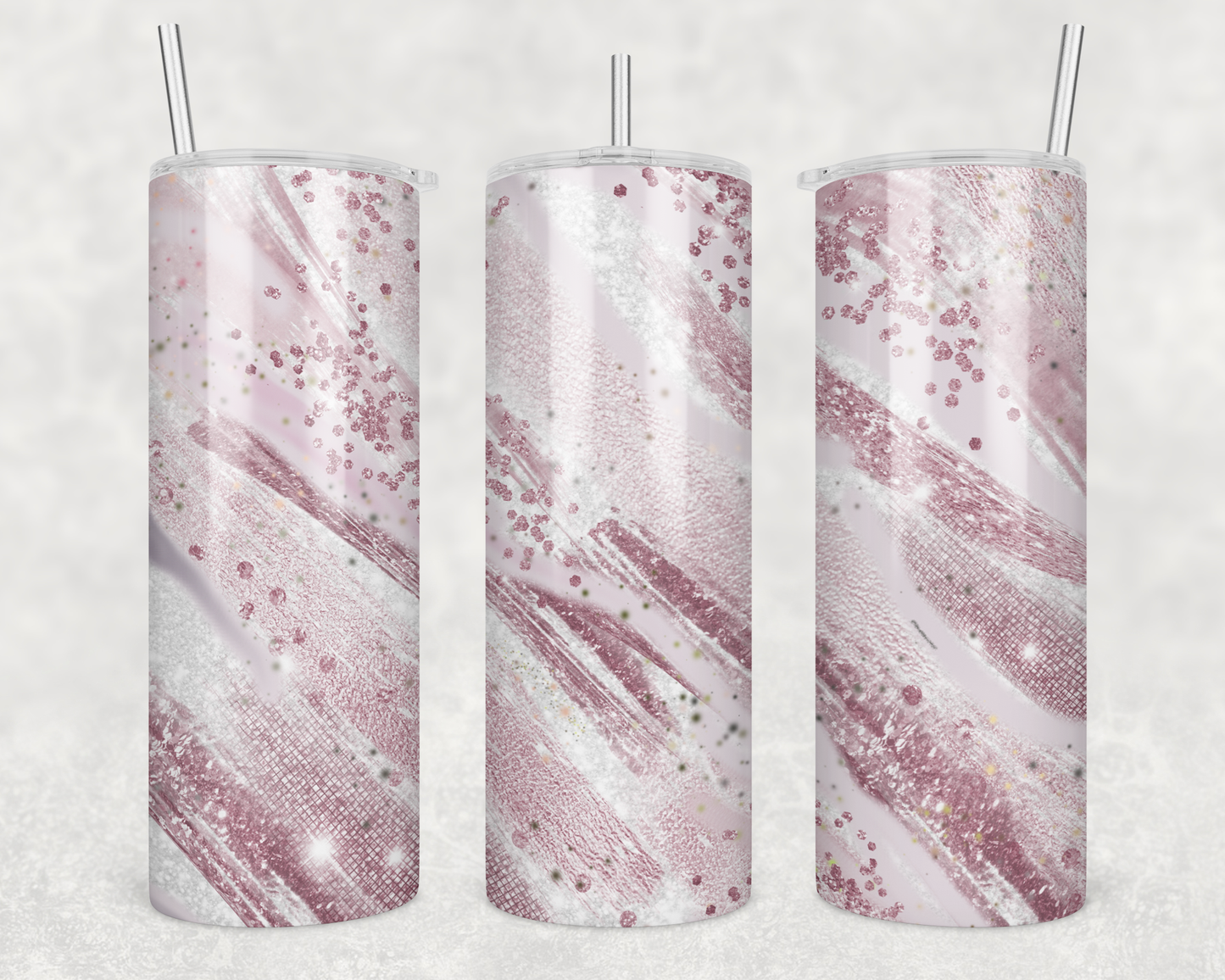 Rose Gold Marble Tumbler