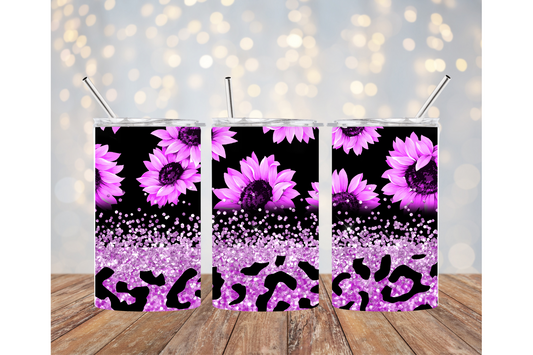 Purple Sunflowers Tumbler