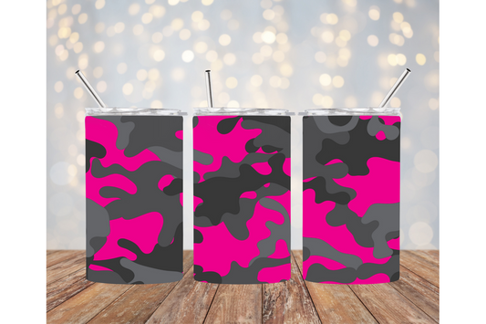 Pink Camo Tumbler